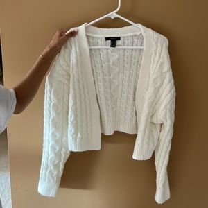 Knit sweater cardigan